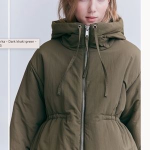 H&M Maternity Black Padded Parka in XS